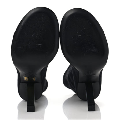 Balenciaga Stretch Tight Fabric Tight 110mm Booties 38 Black 5 of 9