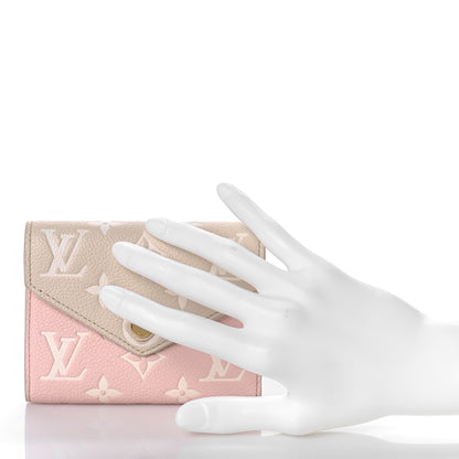 Louis Vuitton Empreinte Monogram Spring In The City Victorine Wallet Pink Beige Yellow 2 of 9
