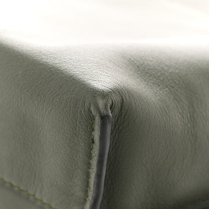 Loewe Calfskin Flamenco Knot Clutch Vintage Khaki 21 of 29