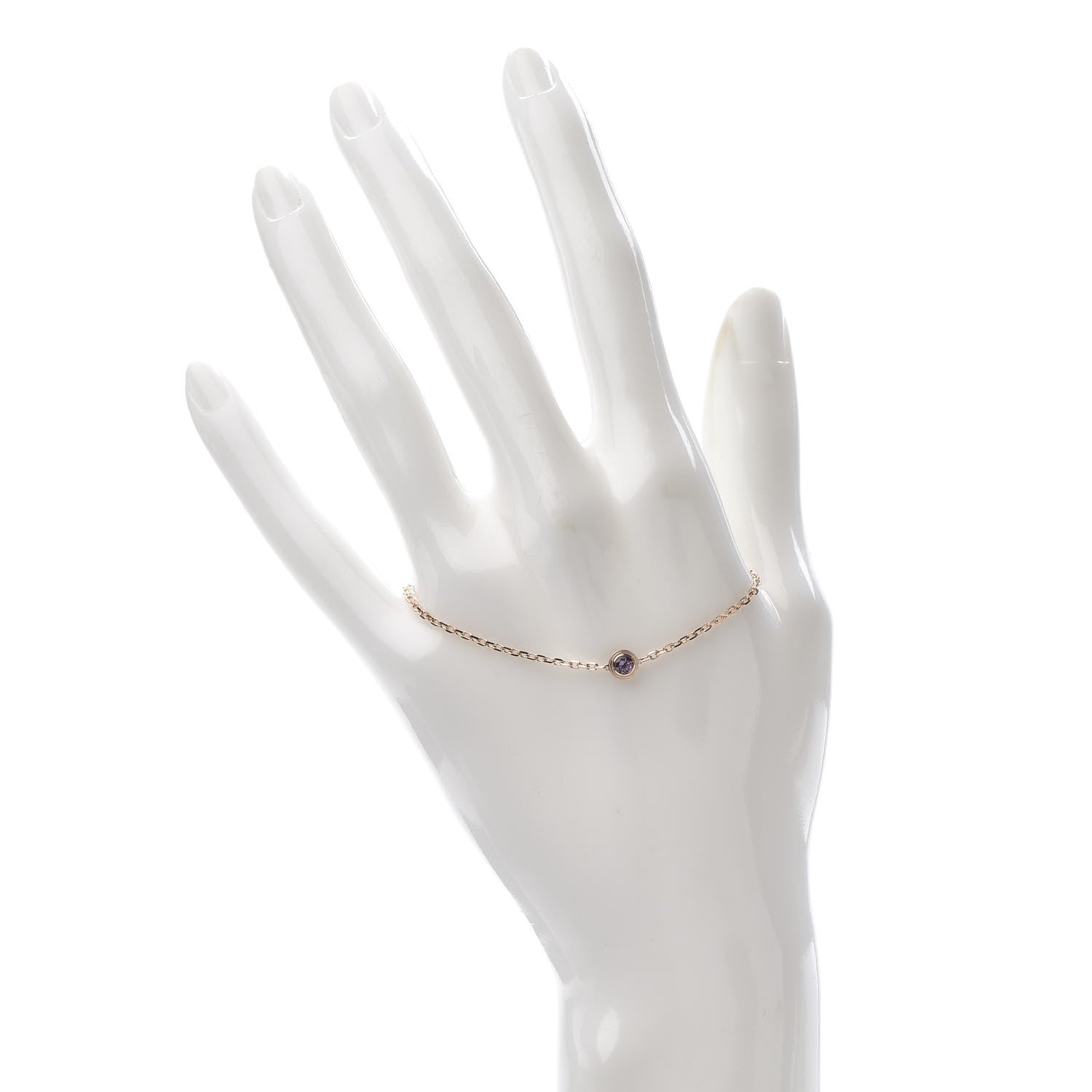 Cartier 18K Pink Gold Pink Sapphire D'Amour Bracelet 2 of 5