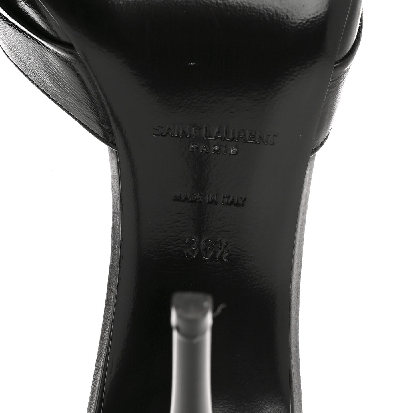 Nappa Sugar Babylone 90 Mules 36.5 Black