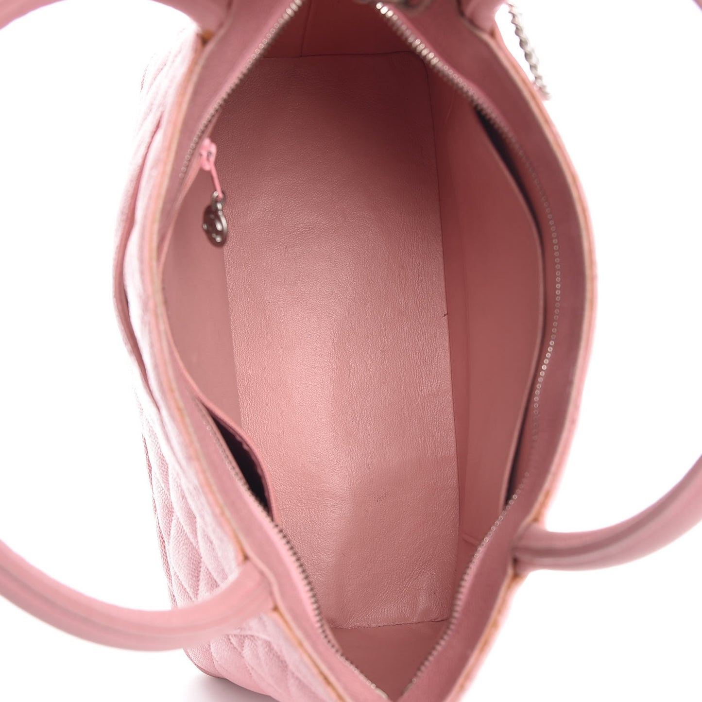 Caviar Quilted Medallion Tote Light Pink