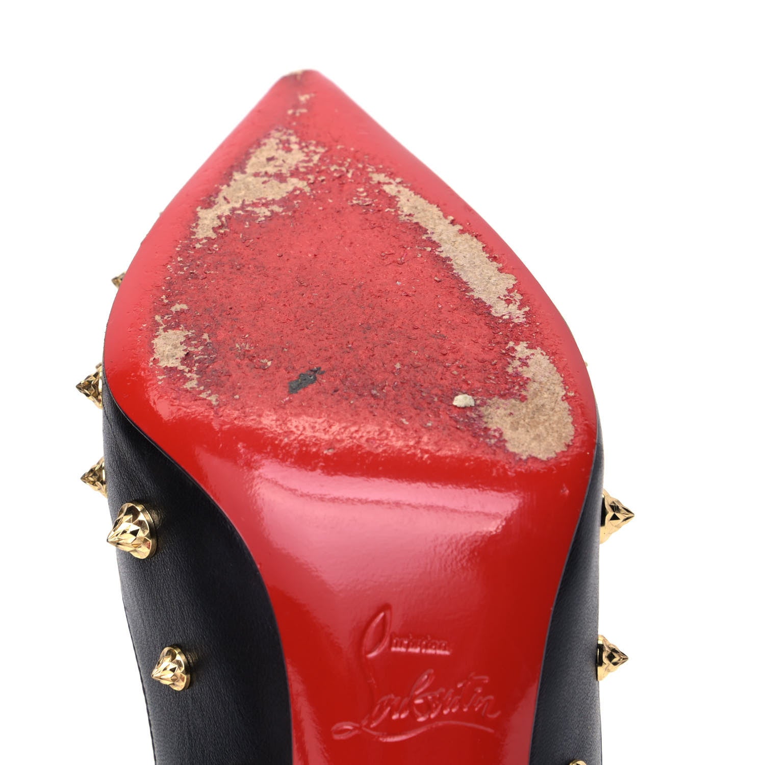 Christian Louboutin Nappa Shiny Studded Aimantaclou 100 Pumps 36 Black 6 of 7