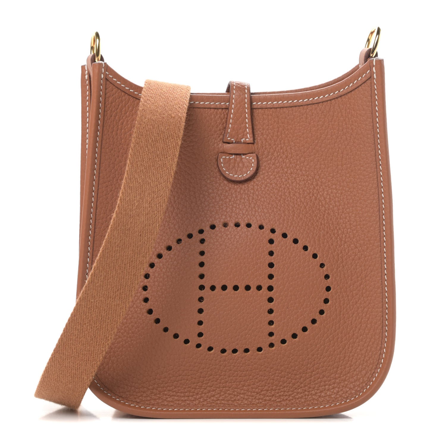 Hermes Taurillon Clemence Evelyne TPM Gold 1 of 11