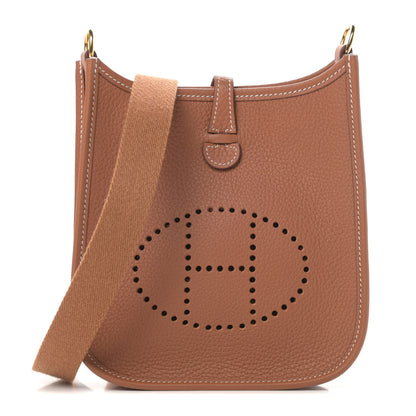 Hermes Taurillon Clemence Evelyne TPM Gold 1 of 11