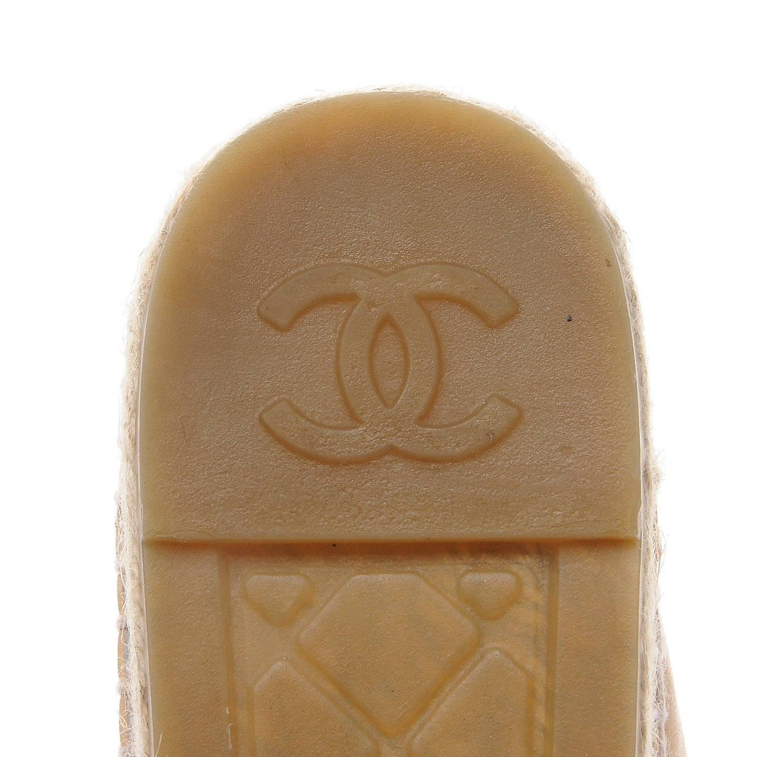 Chanel Lambskin CC Espadrilles 38 Beige Black 8 of 10