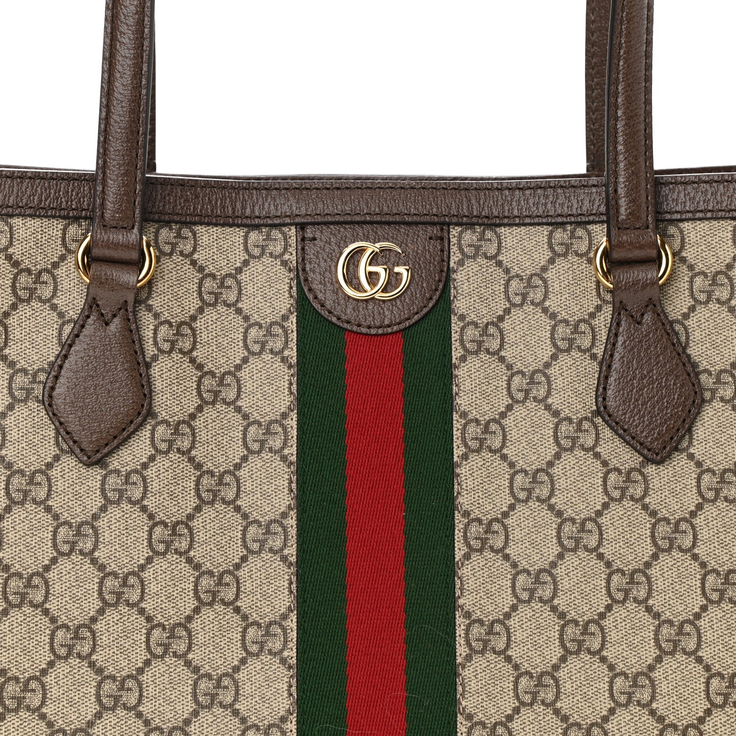 Gucci GG Supreme Monogram Medium Ophidia Shopping Tote Brown 8 of 10