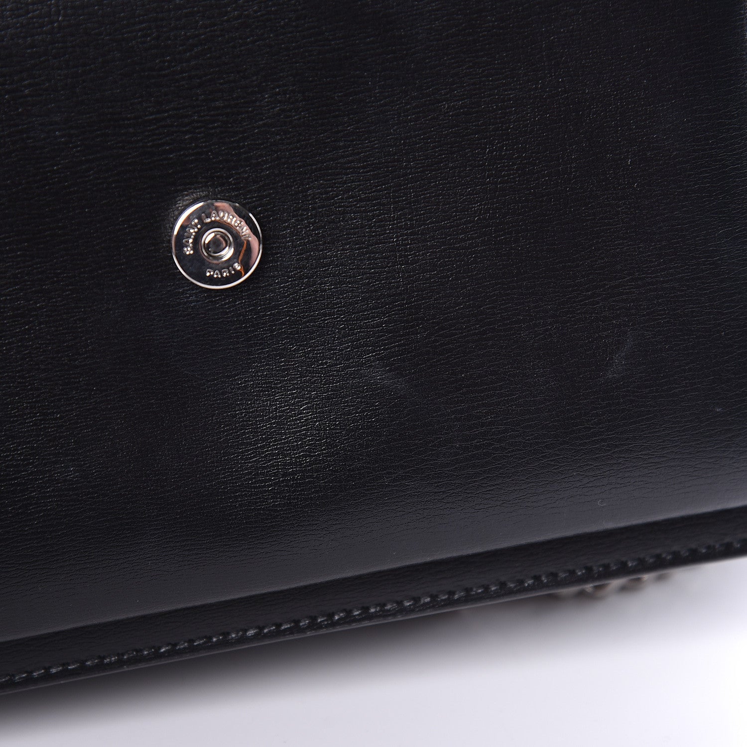 Saint Laurent Calfskin Medium Monogram Sunset Black 10 of 12