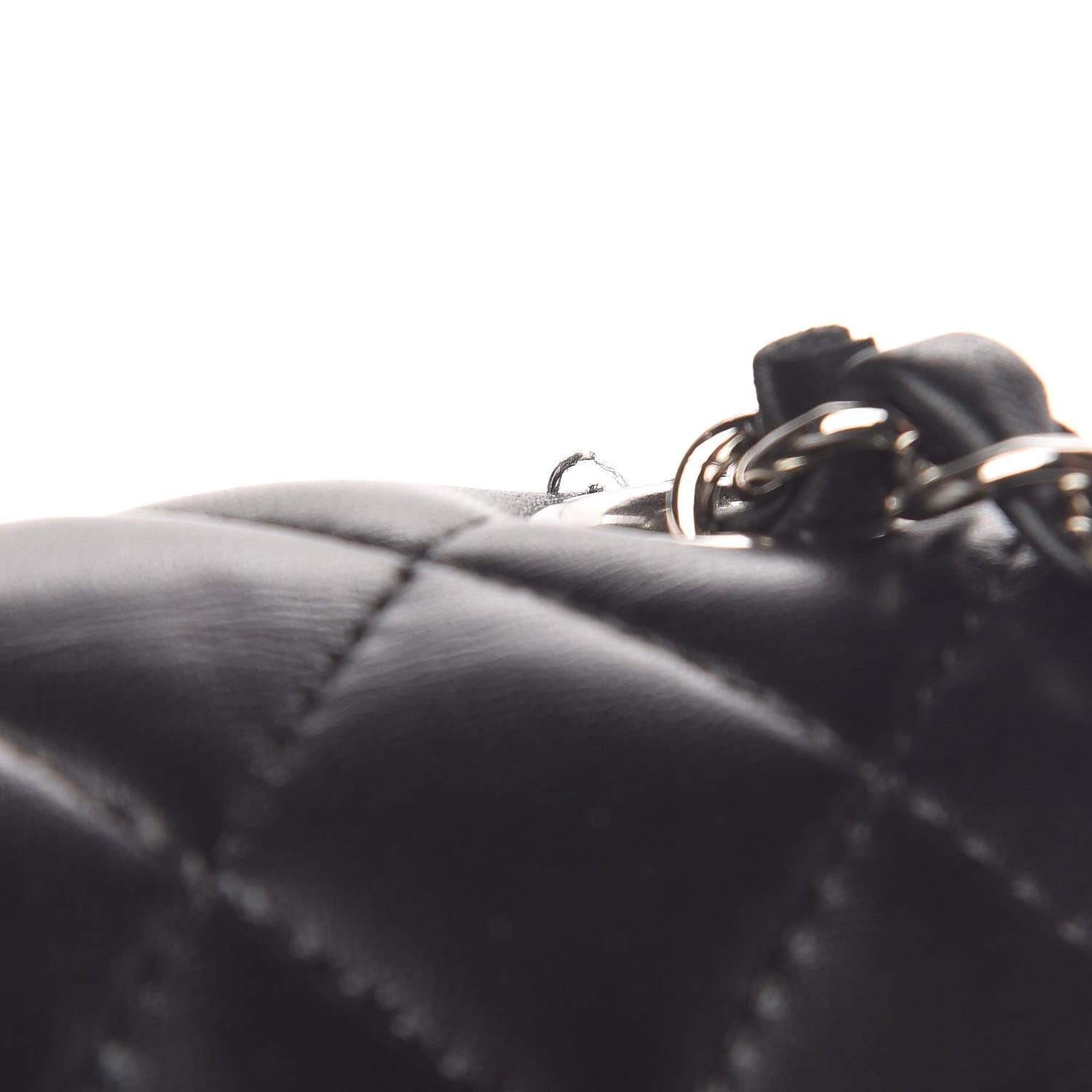 Chanel Lambskin Quilted Mini Square Flap Black 15 of 15