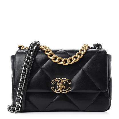 Chanel Lambskin Quilted Medium Chanel 19 Flap Black 1 of 11