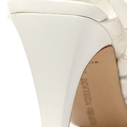 Bottega Veneta Shiny Nappa The Point Slingback 90mm Pumps 35 White 8 of 11