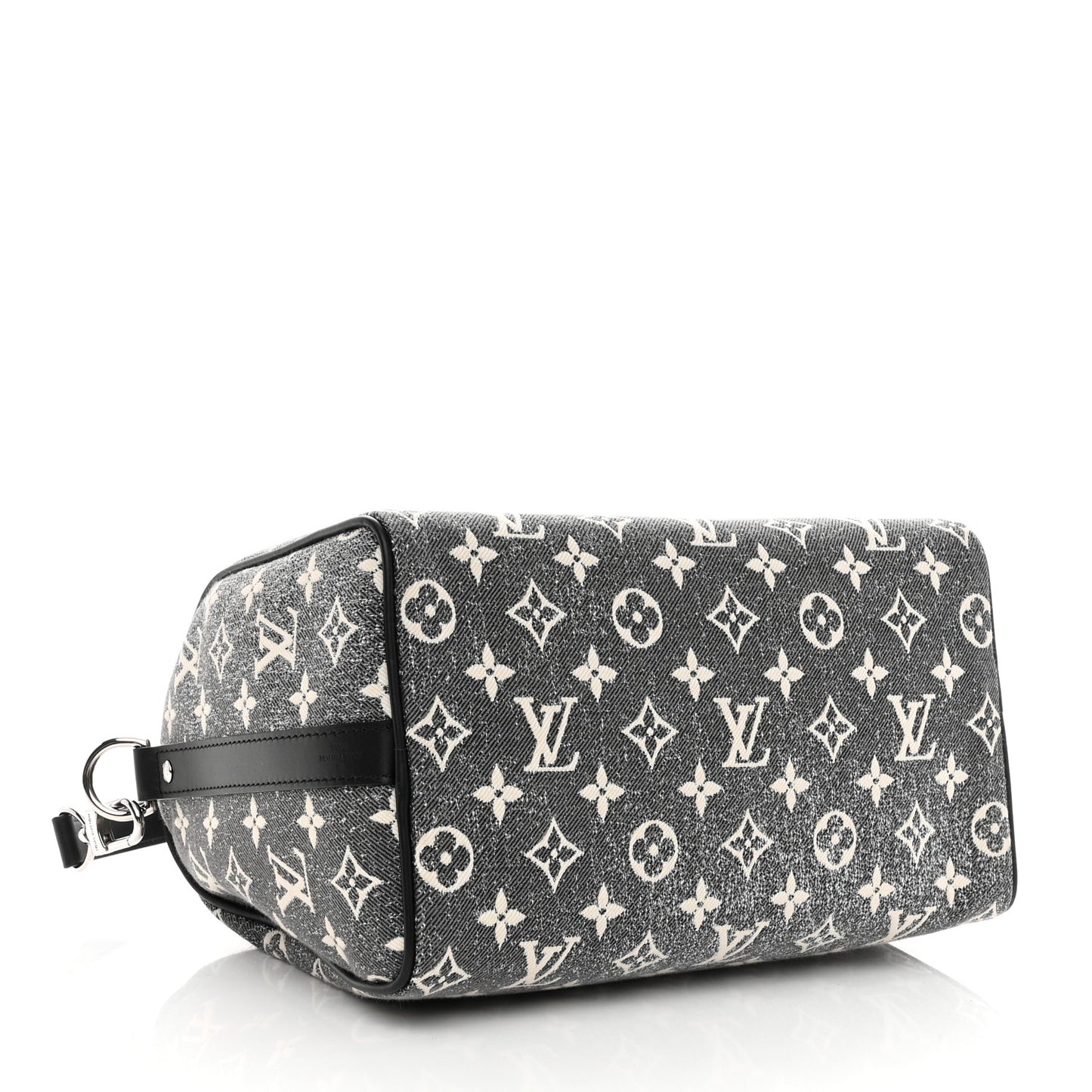 Denim Monogram Jacquard Speedy Bandouliere 25 Black