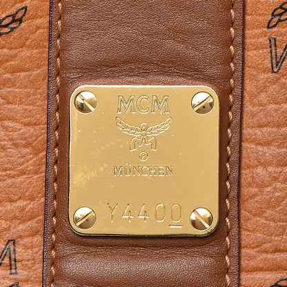 MCM Visetos Medium Liz Reversible Shopper Tote Cognac 9 of 20
