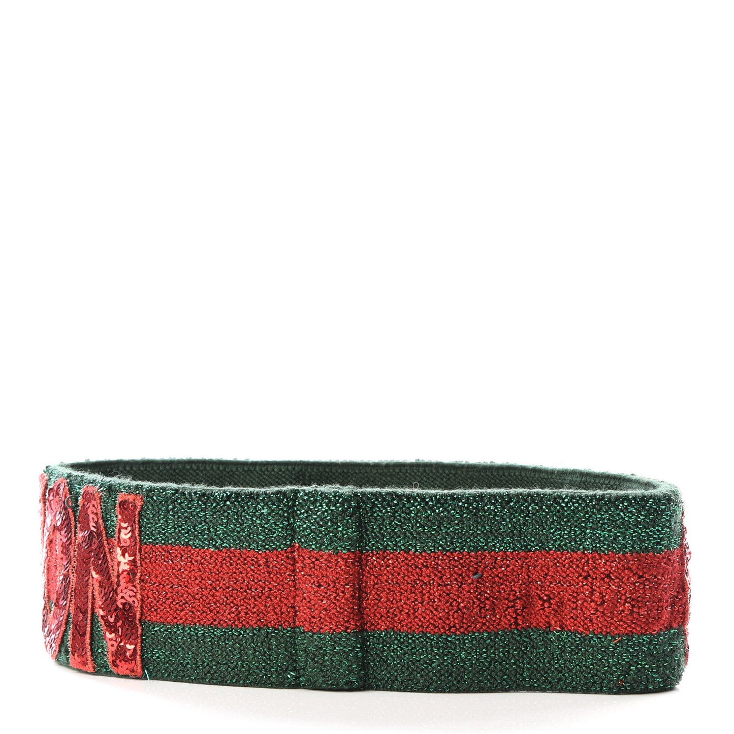 Sequin Headband Medium Red Green