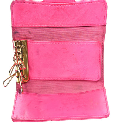 Chanel Lambskin Quilted 6 Key Holder Fuchsia 9 of 9