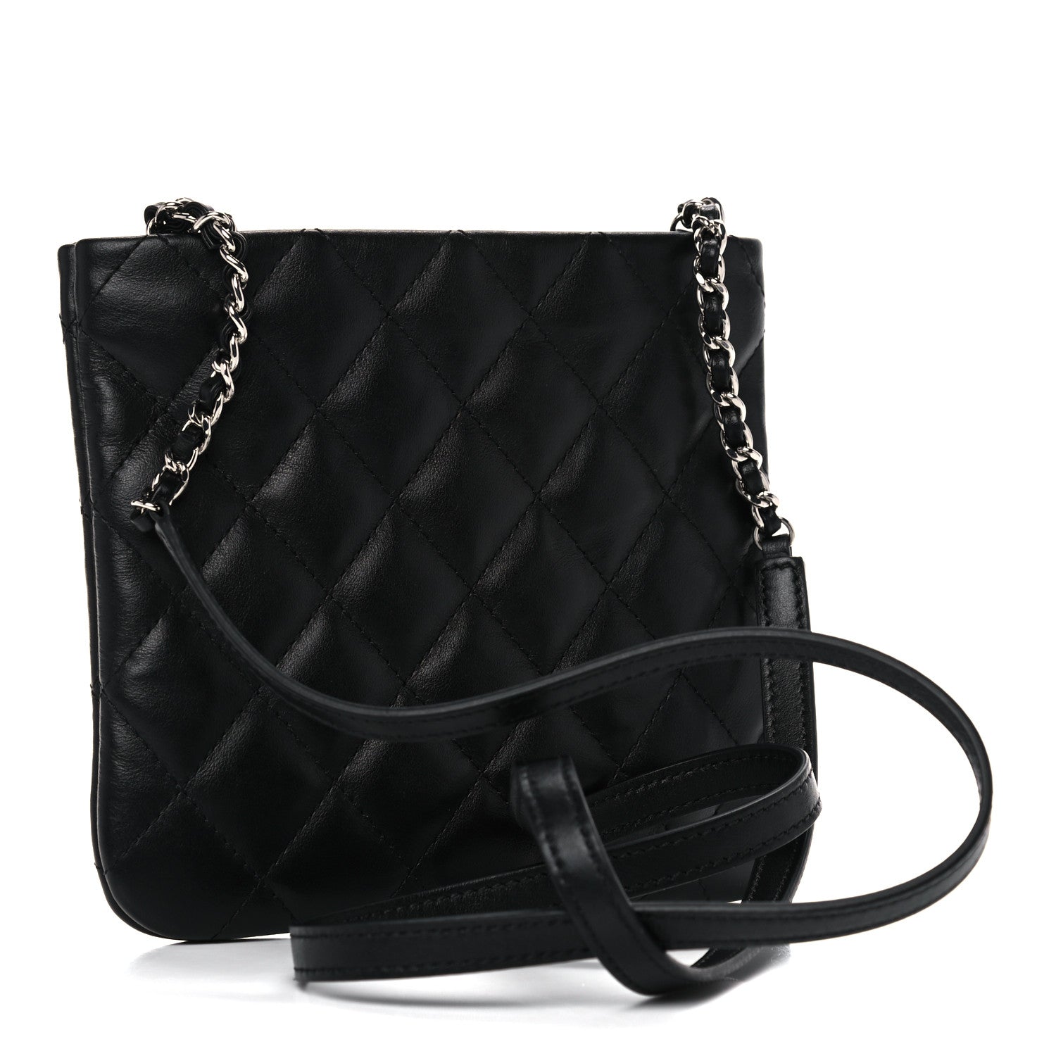 Chanel Lambskin Quilted Crossbody Bag Black 2 of 9