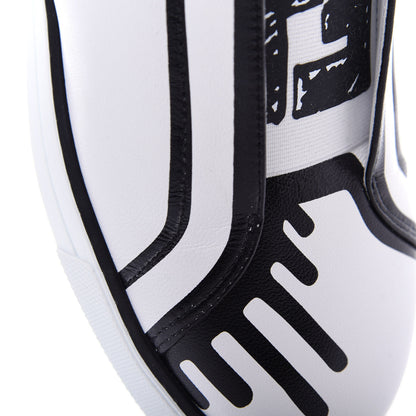 Fendi X JOSHUA VIDES Nappa Rockoclick Slip On Sneakers 39 Snow White Black 11 of 11