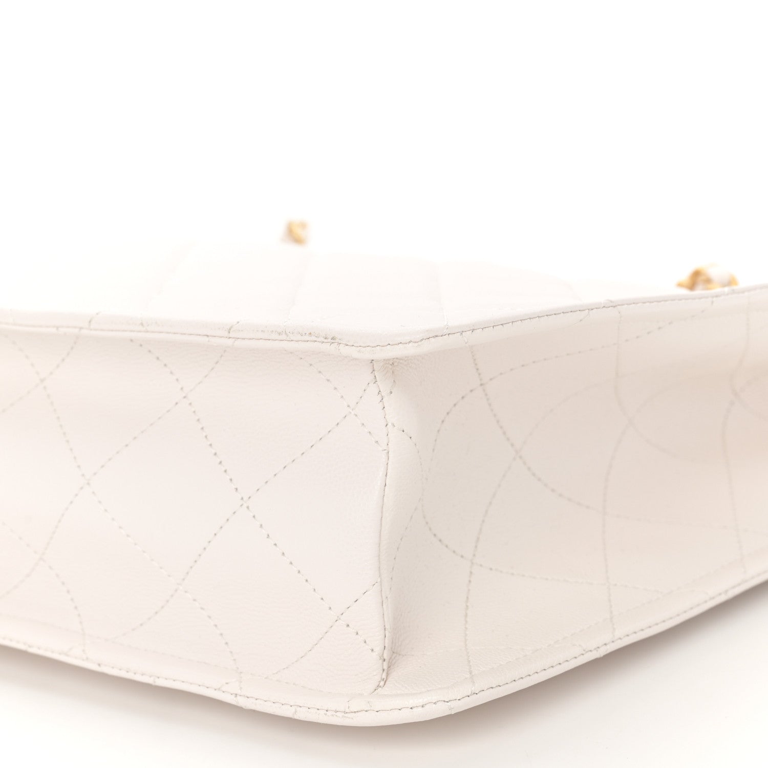 Chanel Caviar Quilted Sweet Classic Shopping Tote White 10 of 11