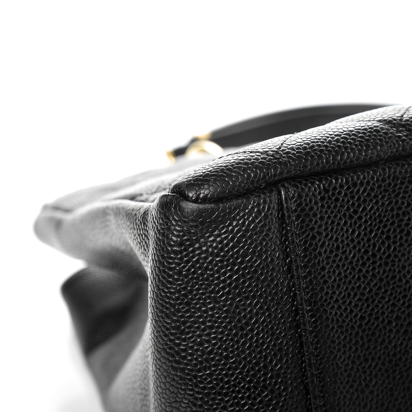 Caviar Quilted Grand Shopping Tote GST Black