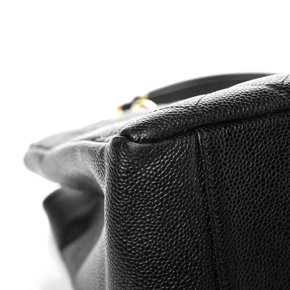 Chanel Caviar Quilted Grand Shopping Tote GST Black 9 of 13