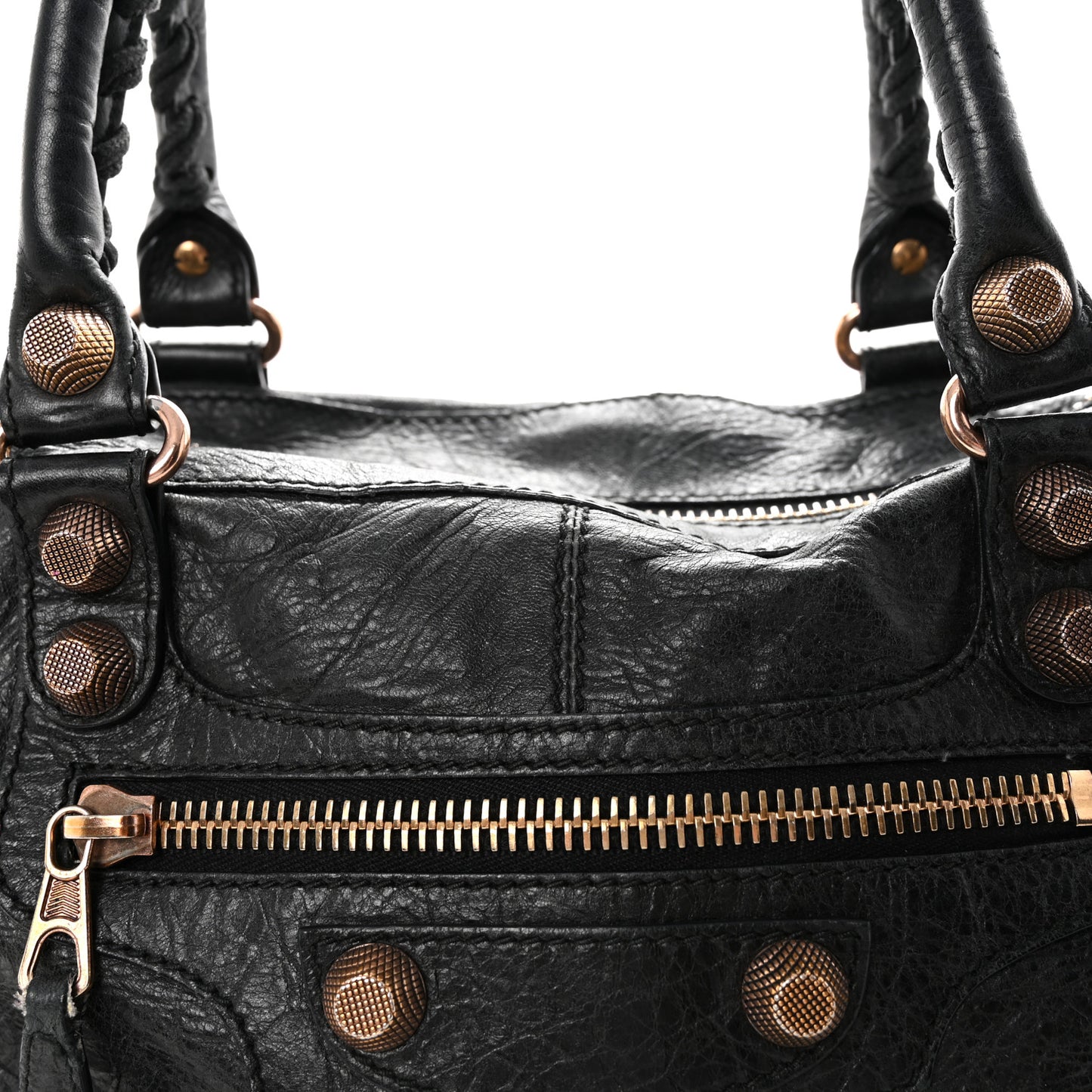 Agneau Giant 12 Rose Gold Hardware City Black