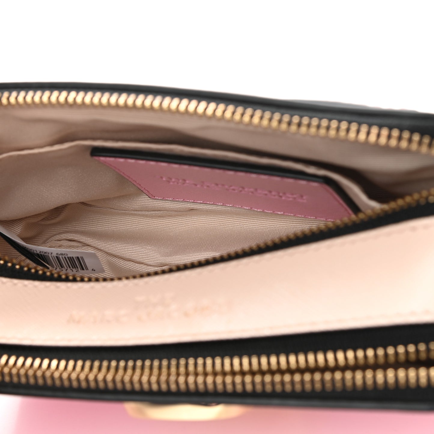 Saffiano Small Snapshot Camera Bag Pink Multicolor