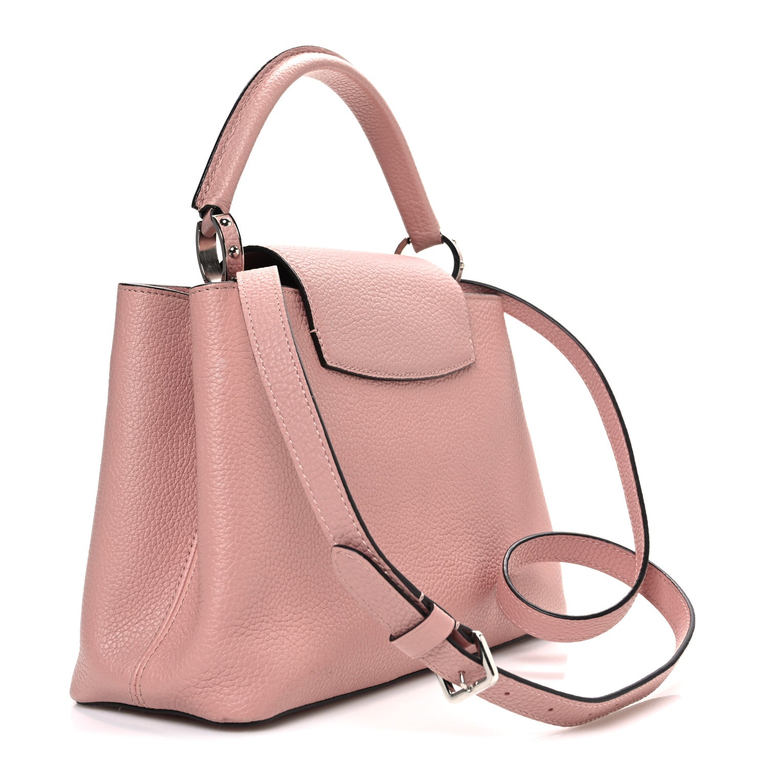 Louis Vuitton Taurillon Capucines PM Magnolia 3 of 10