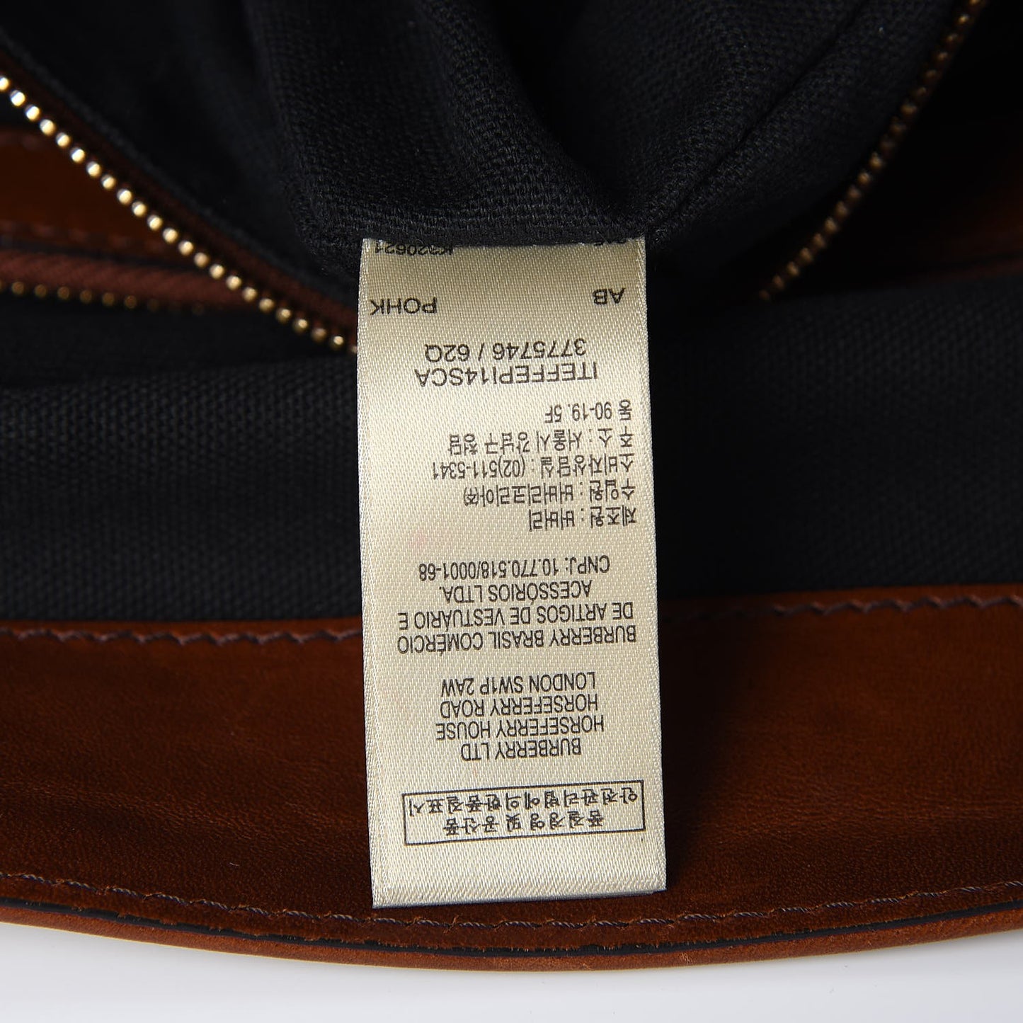 House Check Bridle Calfskin Medium Gosford Hobo Dark Tan