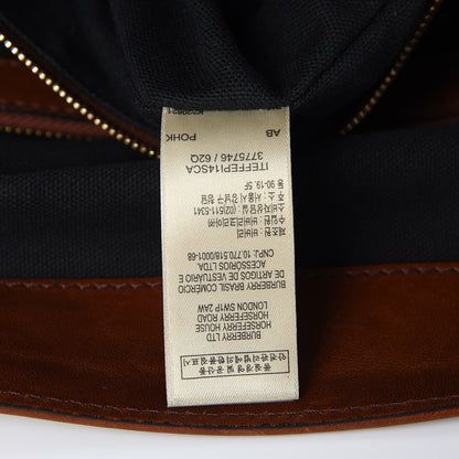 Burberry House Check Bridle Calfskin Medium Gosford Hobo Dark Tan 9 of 12