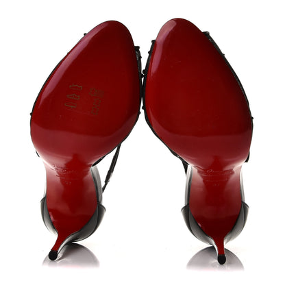 Christian Louboutin Mesh Embellished Patinana 100 Sandals 37 Black 7 of 10