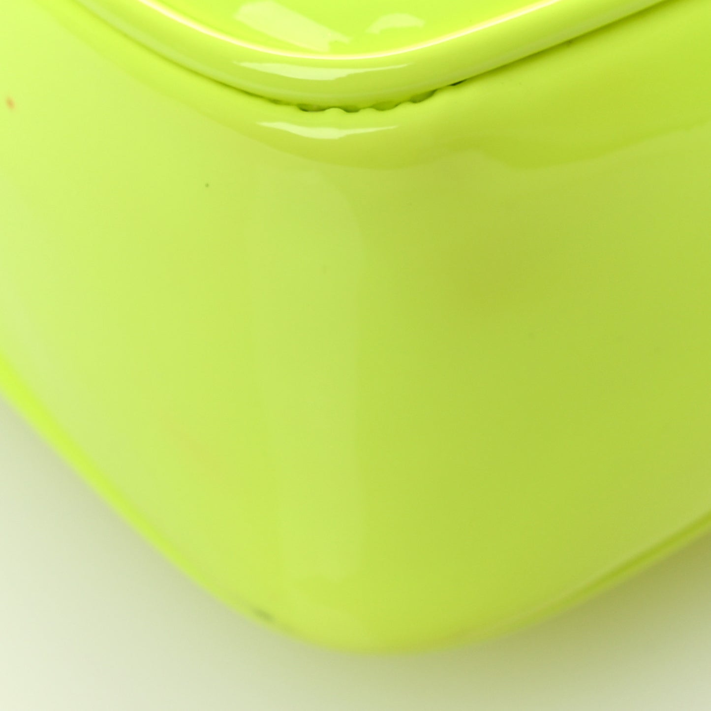 Patent Calfskin Matelasse Monogram Lou Camera Bag Neon Yellow