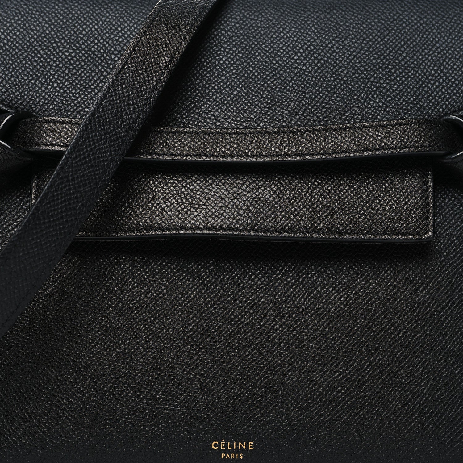 Celine Grained Calfskin Micro Belt Bag Black 8 of 12
