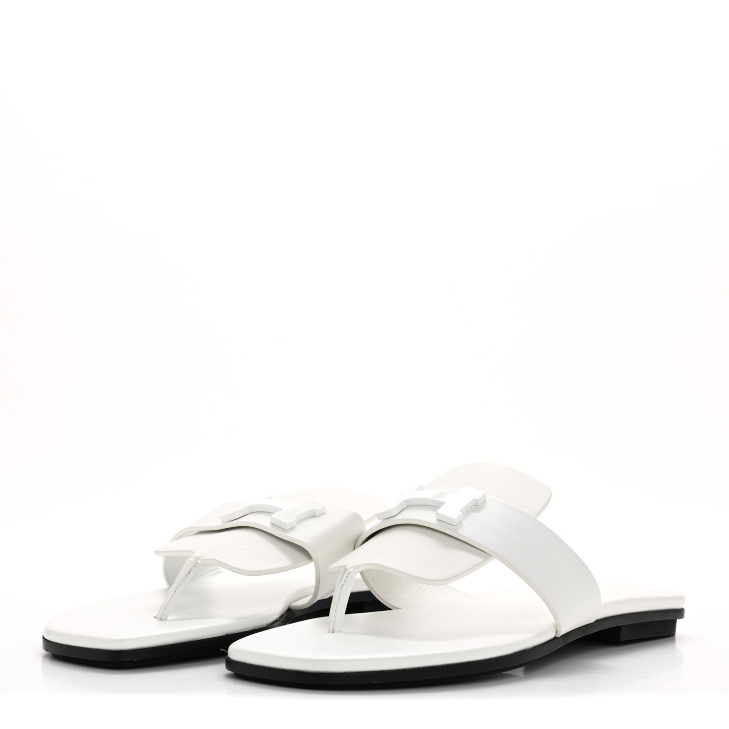 Calfskin Womens Galerie Sandals 36 White