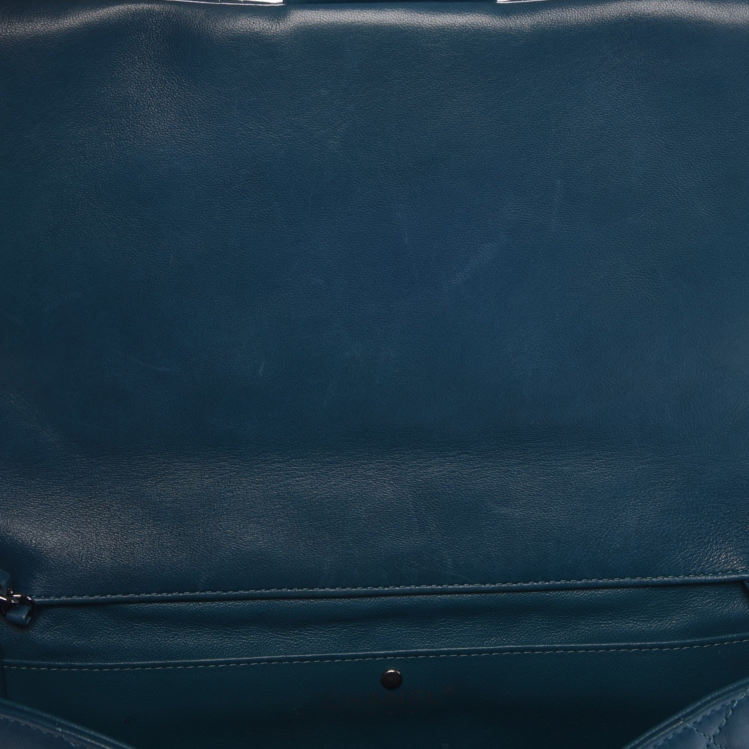 Chanel Lambskin Quilted Clutch With Chain Flap Turquoise 11 of 13