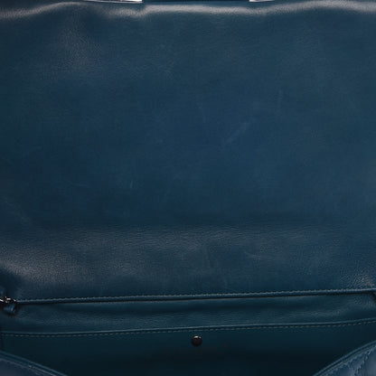 Chanel Lambskin Quilted Clutch With Chain Flap Turquoise 11 of 13