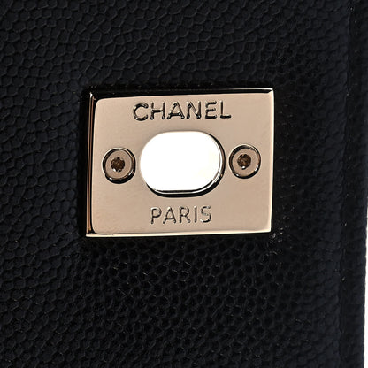 Chanel Caviar Quilted Small Coco Handle Flap Black 7 of 12