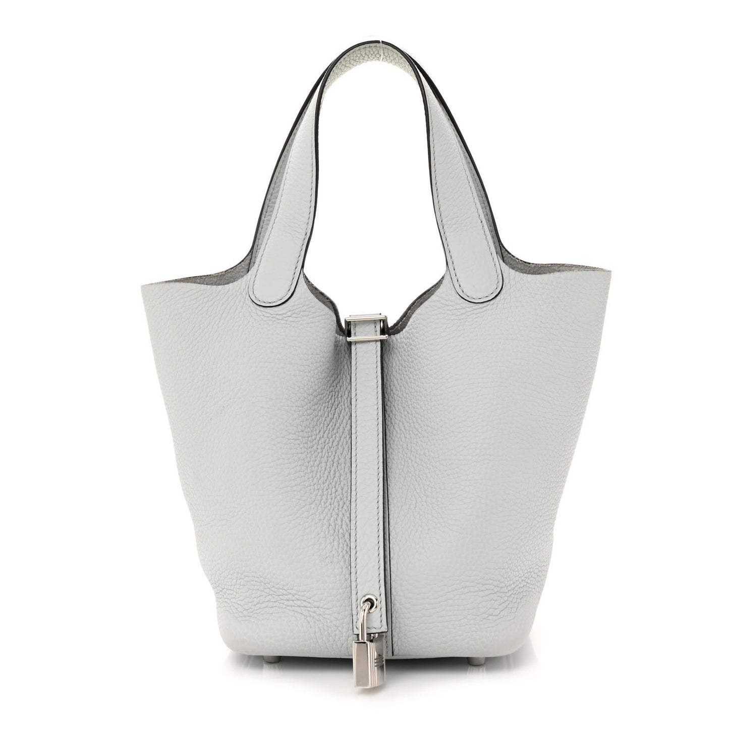 Taurillon Clemence Picotin Lock 18 PM Bleu Pale