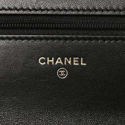 Chanel Lambskin Quilted Chanel 19 Wallet On Chain WOC Black 6 of 11