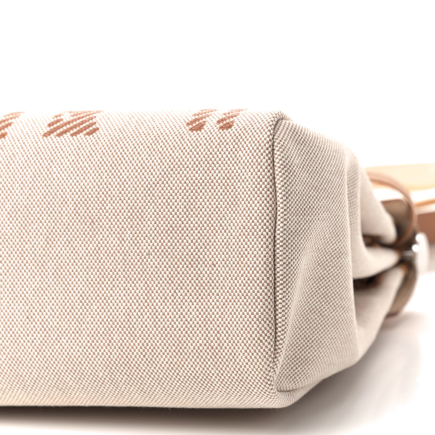 Hermes Vache Hunter Toile H Brides de Gala Herbag Zip Retourne 31 PM Natural 7 of 10