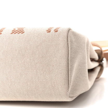 Hermes Vache Hunter Toile H Brides de Gala Herbag Zip Retourne 31 PM Natural 7 of 10
