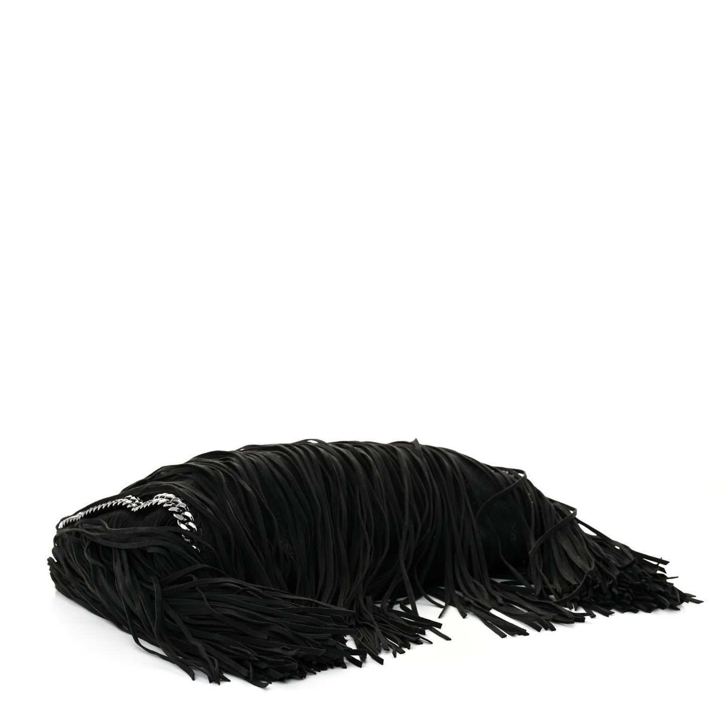 Eco Suede Fringe Falabella Tote Black