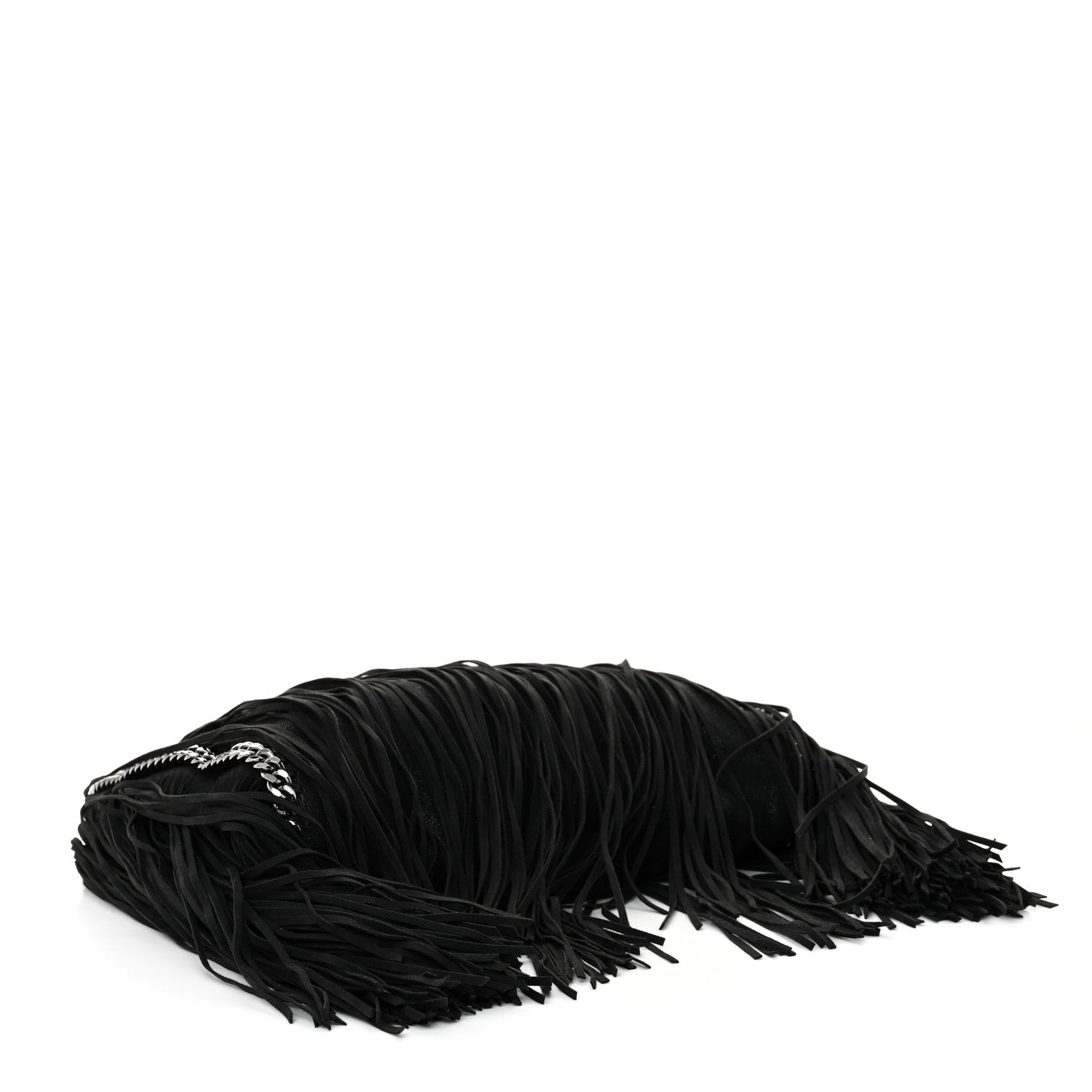 Stella McCartney Eco Suede Fringe Falabella Tote Black 4 of 10