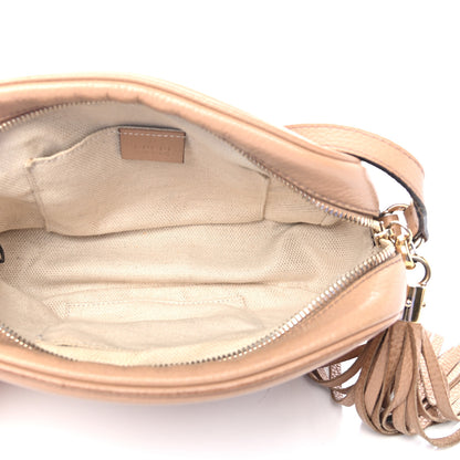 Gucci Pebbled Calfskin Small Soho Disco Bag Rose Beige 4 of 4
