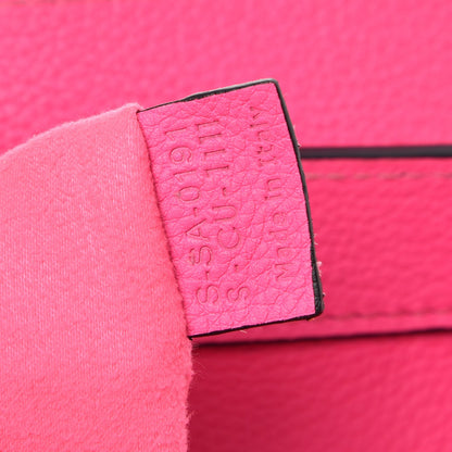 Celine Drummed Calfskin Mini Luggage Fluo Pink 7 of 9