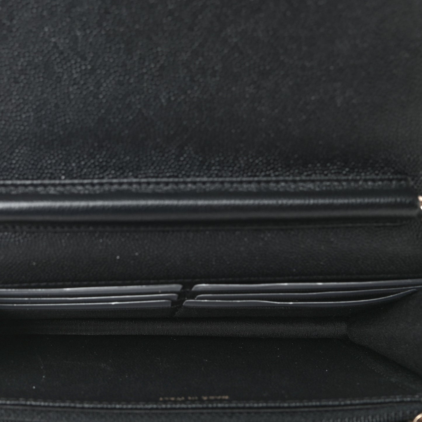 Caviar Quilted Vintage Mademoiselle Wallet On Chain WOC Black