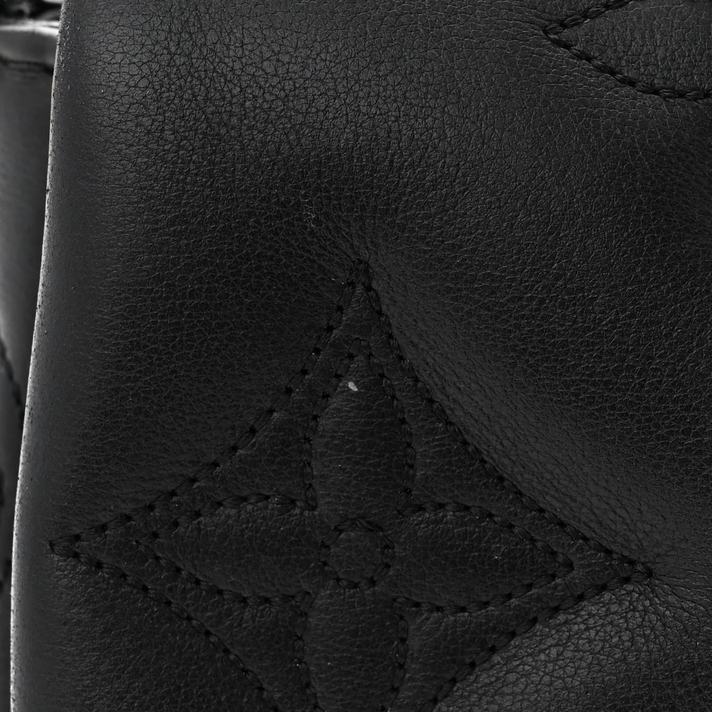 Calfskin Bubblegram Wallet On Strap Black