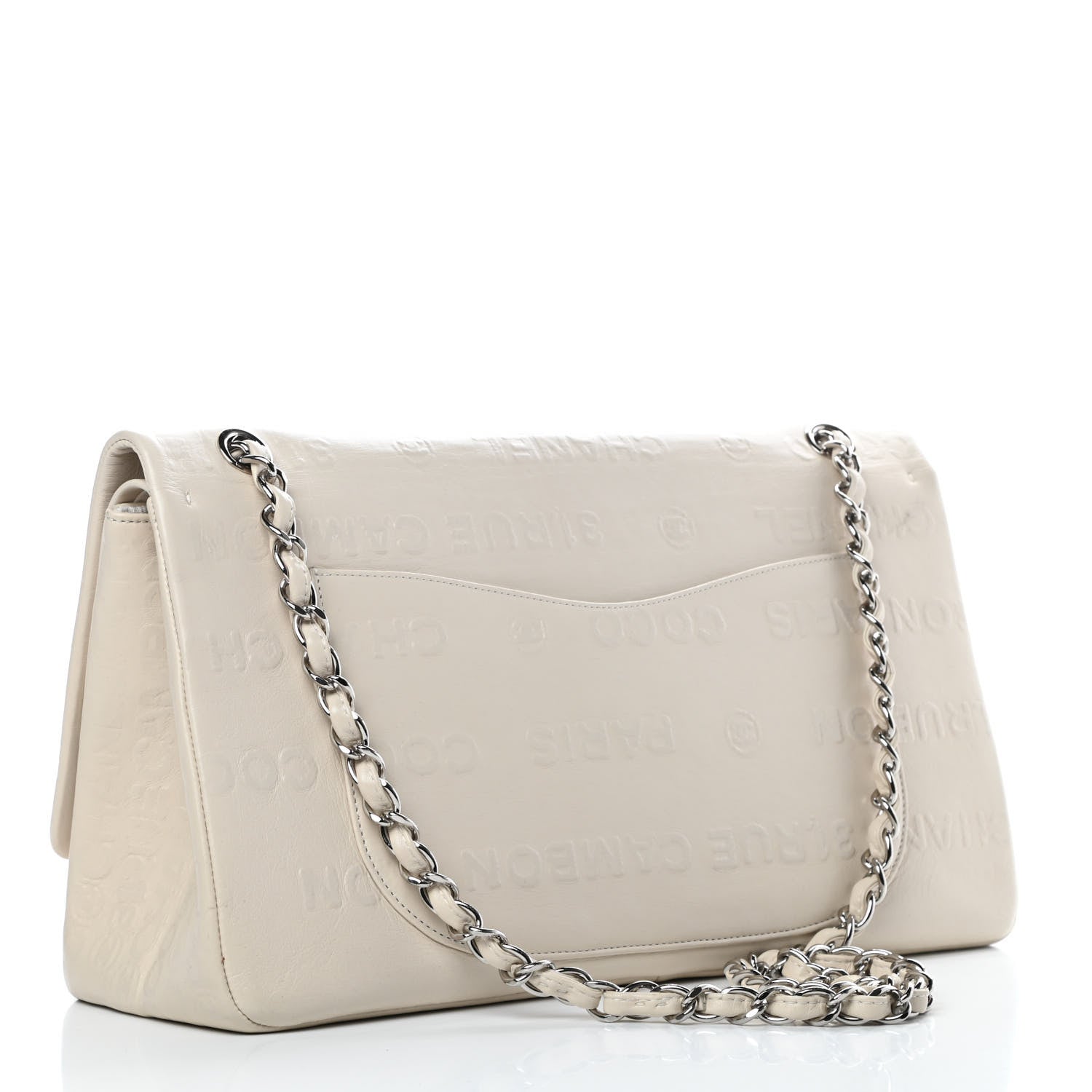 Chanel Calfskin Unlimited Jumbo Double Flap Off White 4 of 14