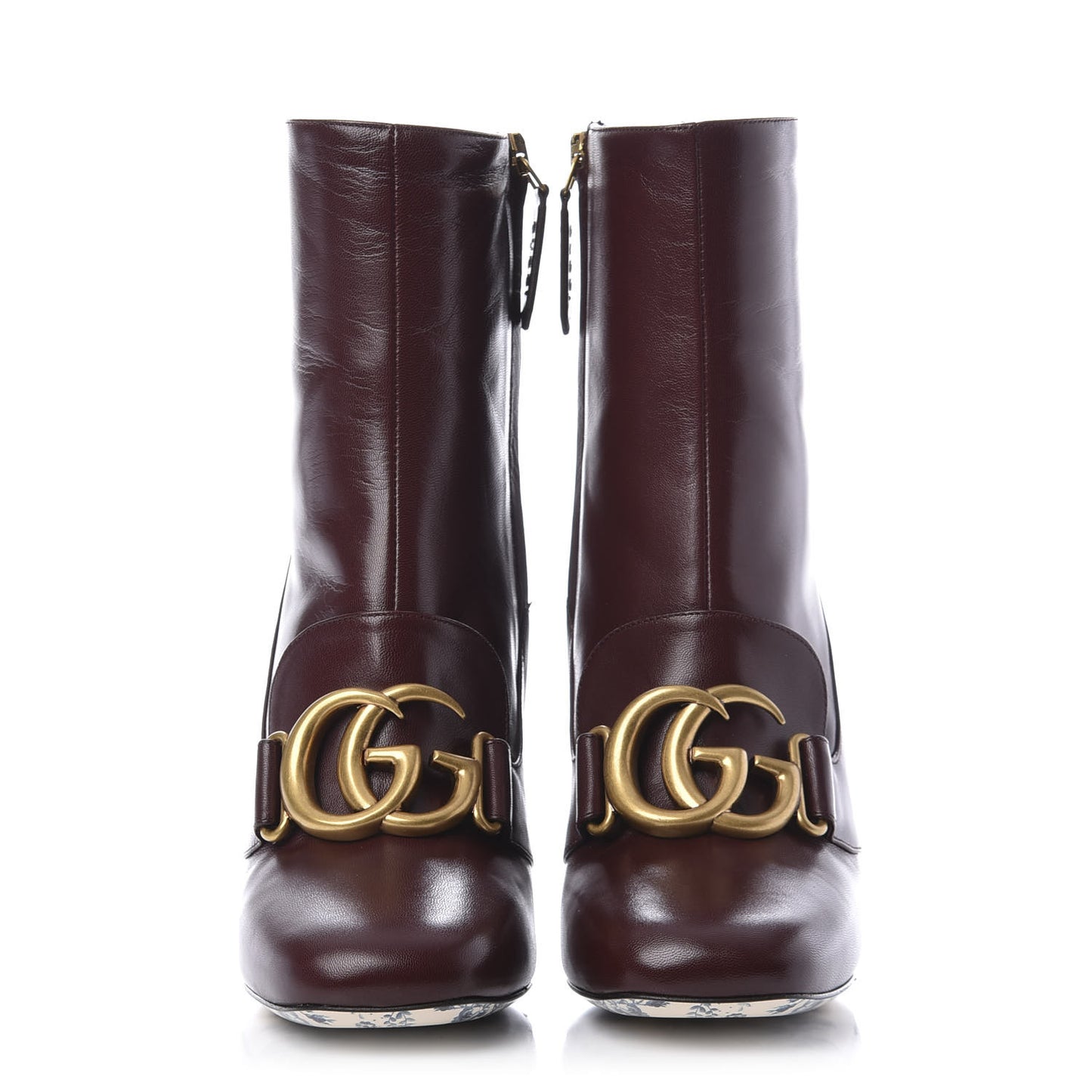 Malaga Kid GG Victoire 95mm Ankle Boots 36 Vintage Bordeaux