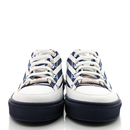 Louis Vuitton Canvas Escale Stellar Sneakers 37 Blue 2 of 8