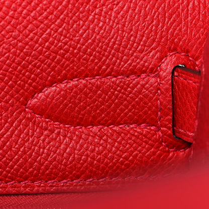 Hermes Epsom Kelly Sellier 32 Rouge Casaque 21 of 45